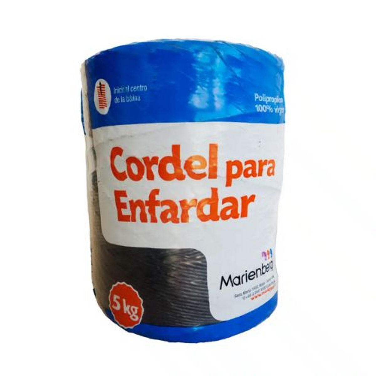 MARIENBERG - Cordel Pasto Bobina de 5kg aprox Negro 1 unidad