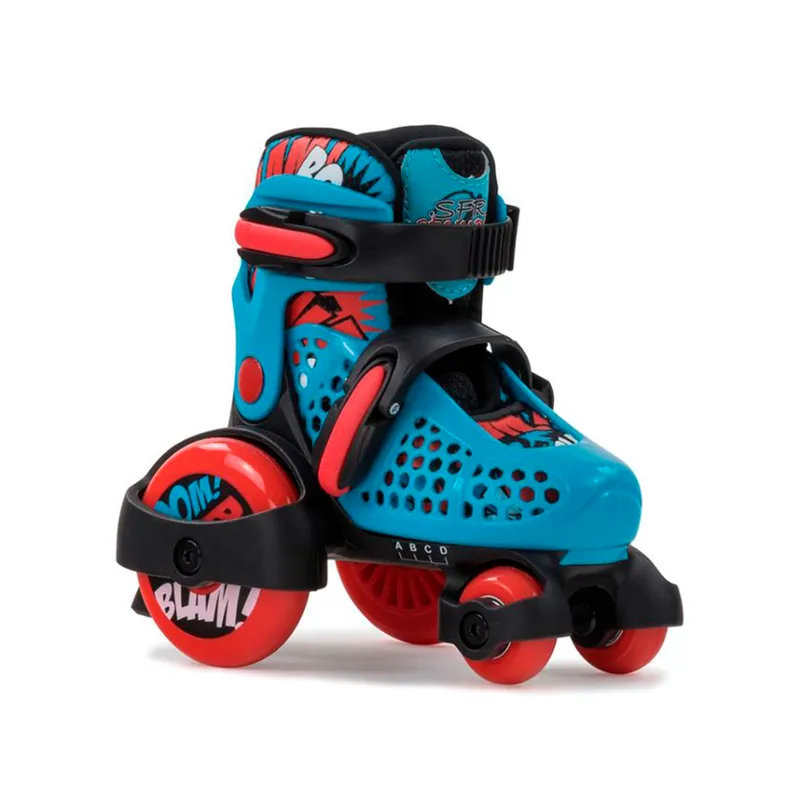 GENERICO - Patines Stomper Ajustables Quad bluered