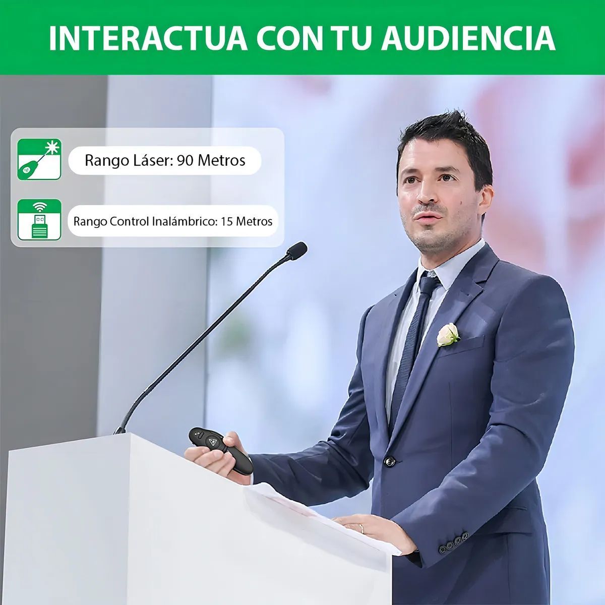 Presentador De Diapositivas Con Puntero Láser, marca SHOP EHOME BAG - Foto 2