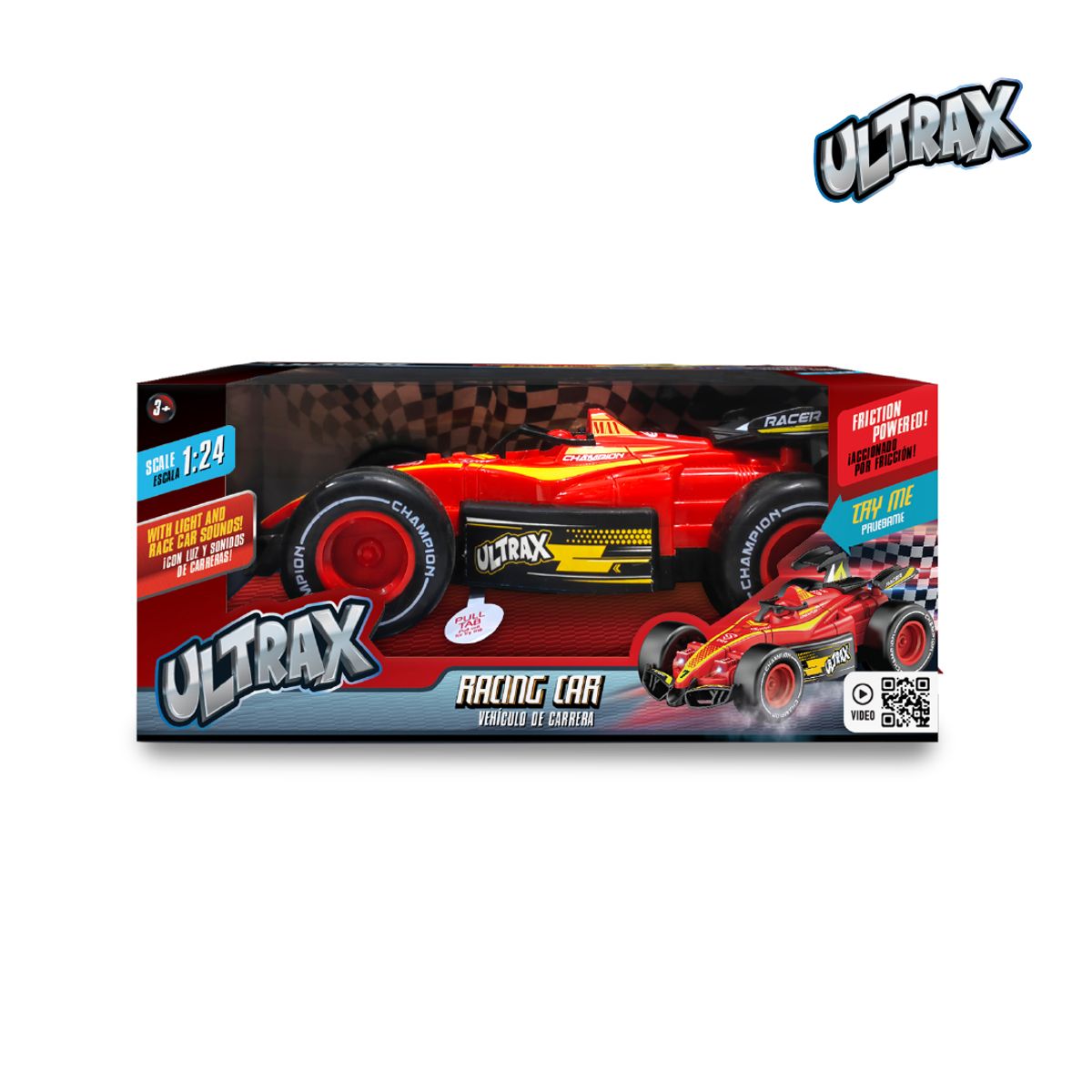 ULTRAX - Juguete Auto de Carreras fricción de 25 cm Ultrax
