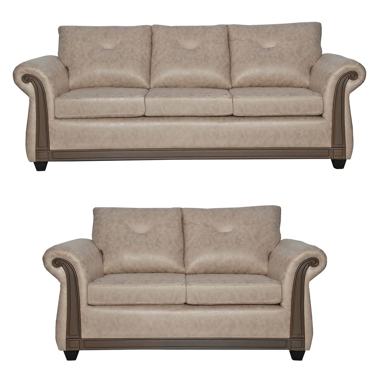 BLACK FACTORY - Juego de Living  3 2 Bristol Beige