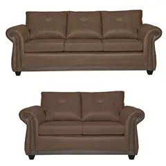 BLACK FACTORY - Juego de Living 3 2 Bristol Café