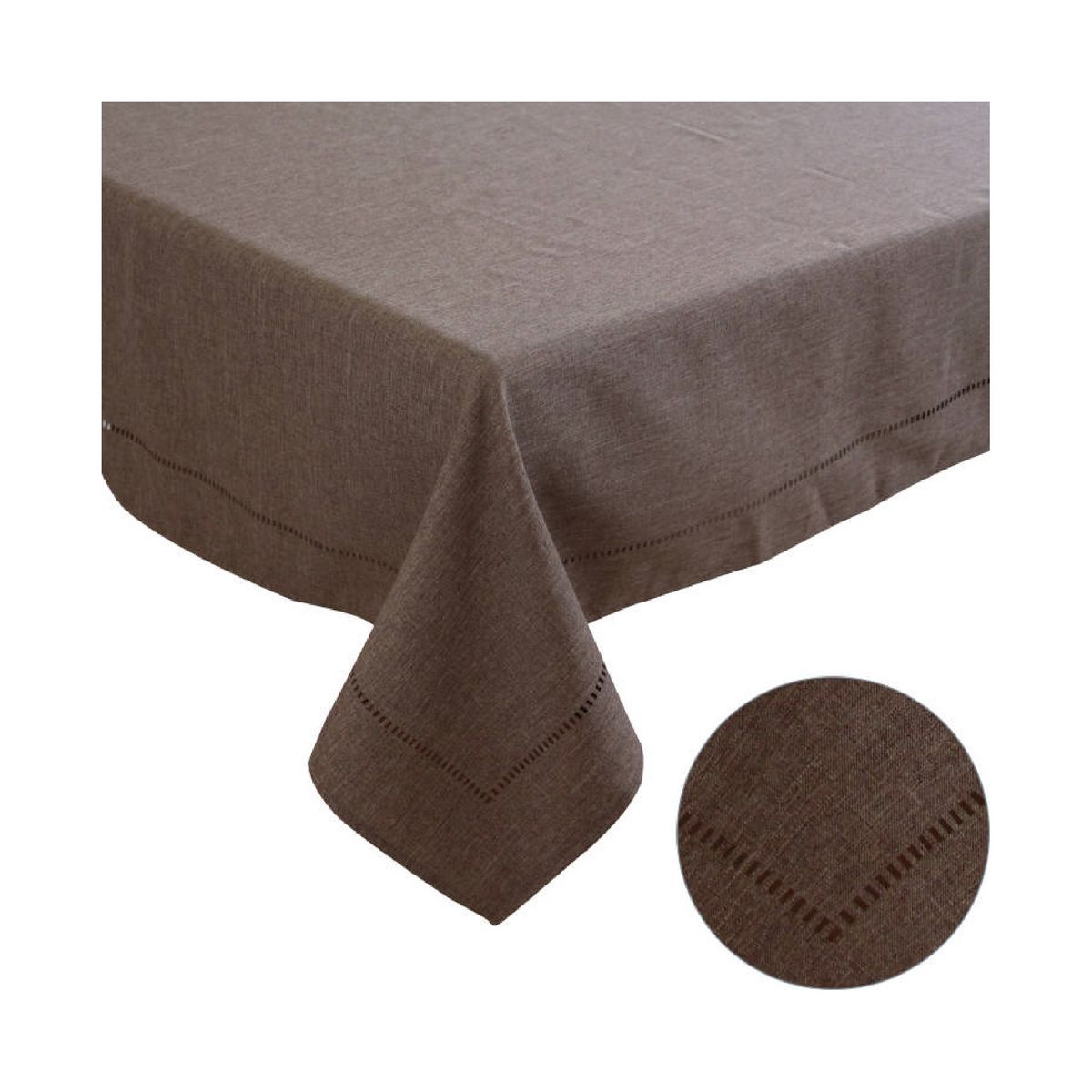 CHANTILLY - Mantel Liso Laser Cut 160X250Cm Color Café