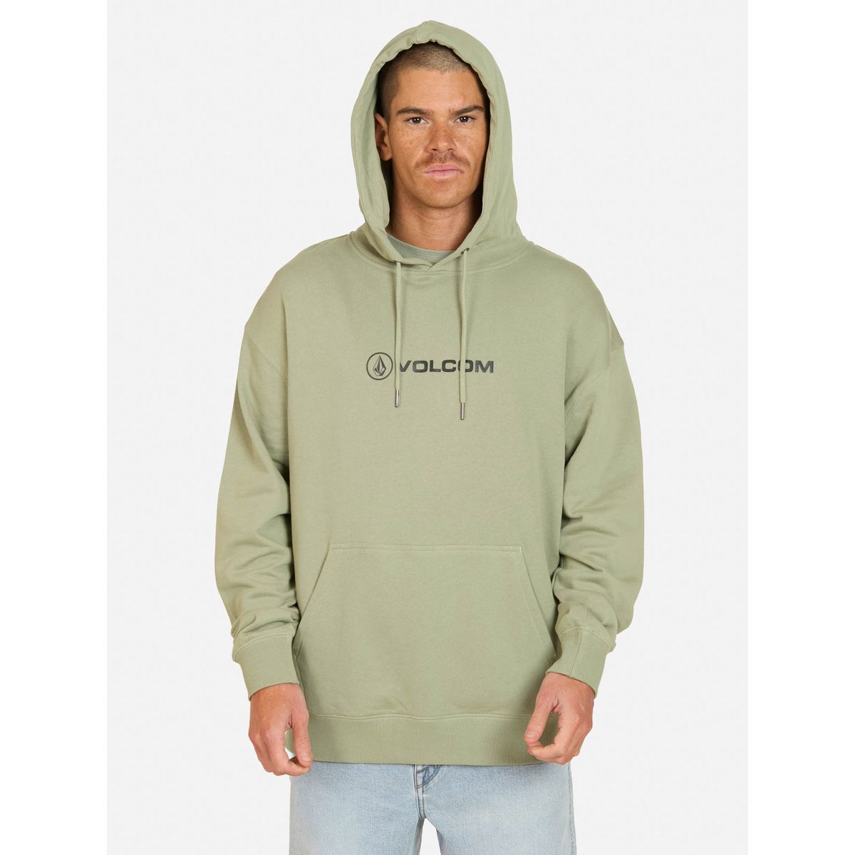 VOLCOM - Poleron Canguro Stonico Verde Hombre Volcom - Verde