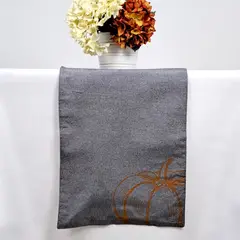 CHANTILLY - Camino Mesa Zapallo Estampado 35x250cm Marengo