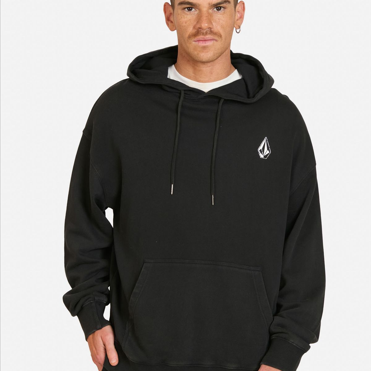 VOLCOM - Poleron Canguro Skidder Negro Hombre Volcom - Negro