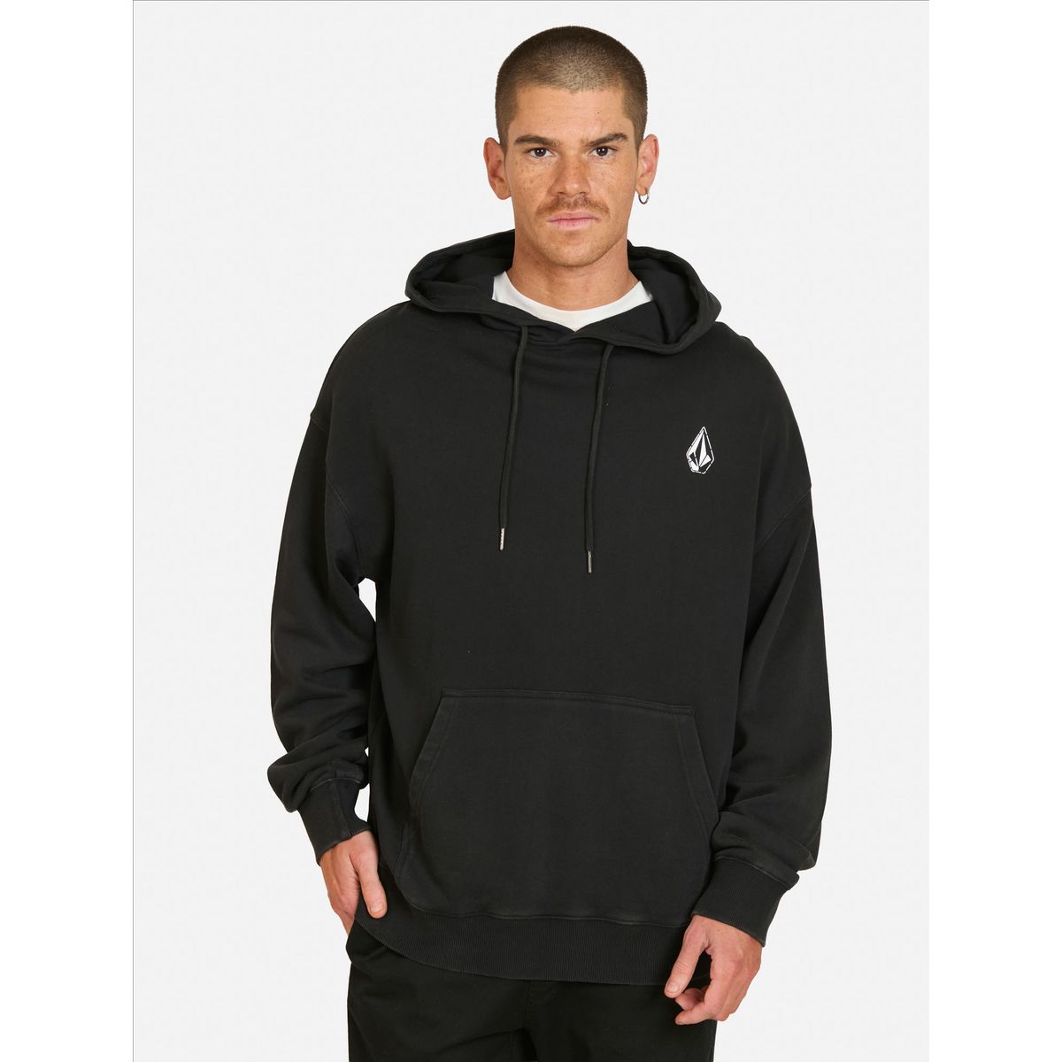 VOLCOM - Poleron Canguro Skidder Negro Hombre Volcom - Negro