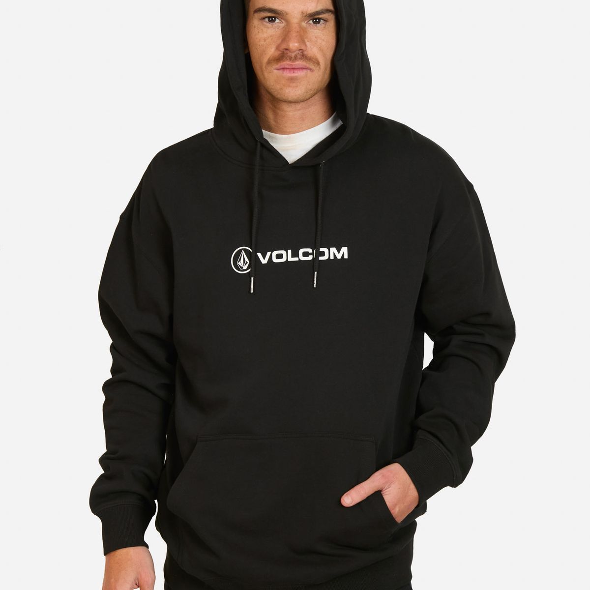 VOLCOM - Poleron Canguro Stonico Negro Hombre Volcom - Negro