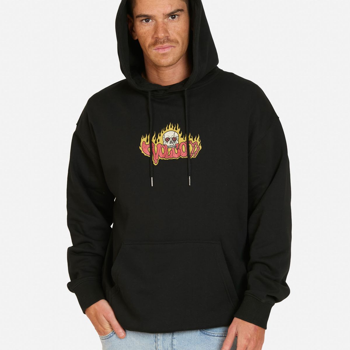 VOLCOM - Poleron Canguro Noder Negro Hombre Volcom - Negro