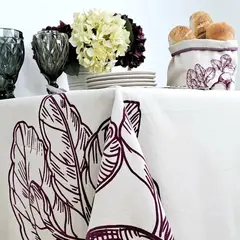 CHANTILLY - Mantel Betarraga Estampado 160x300cm Beige