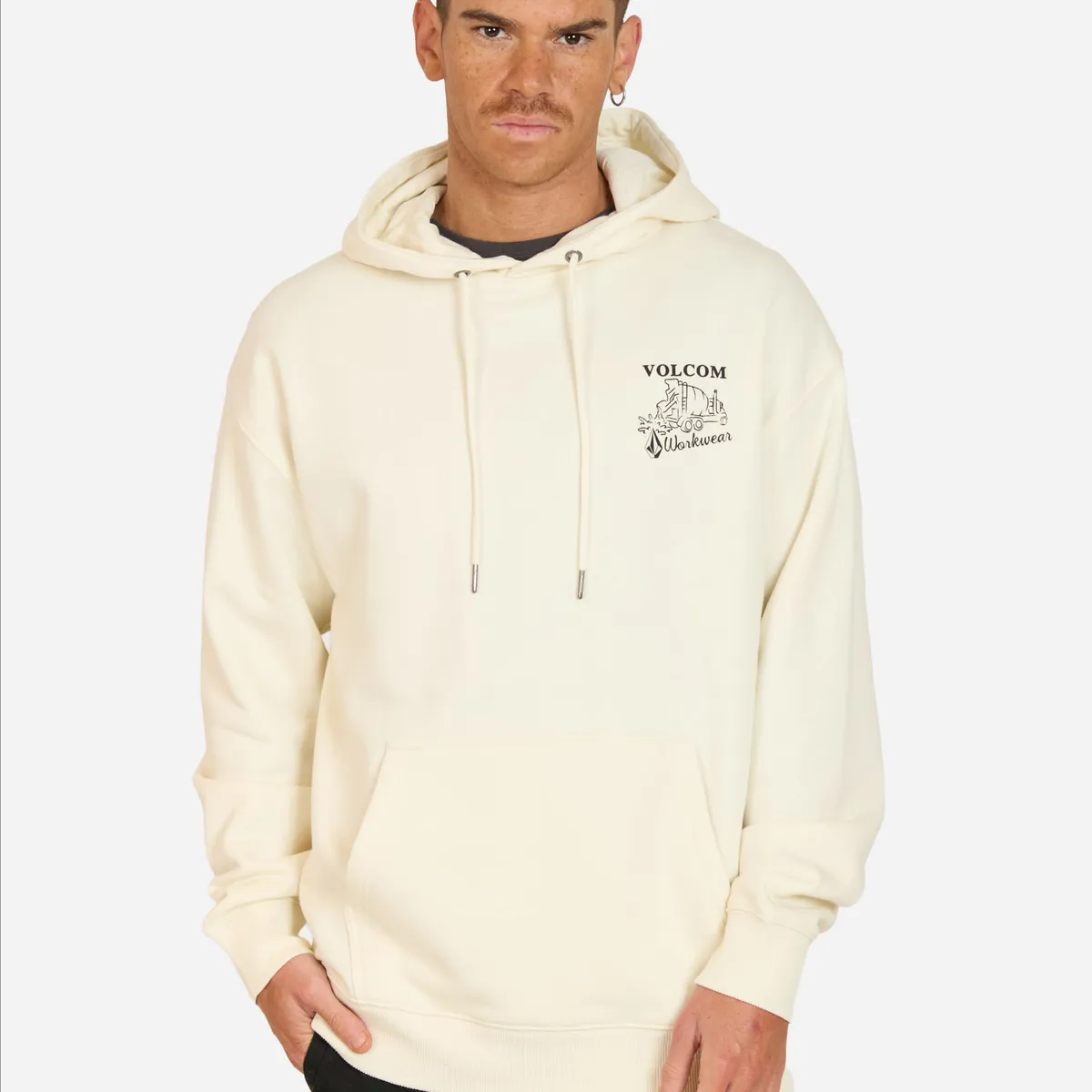 VOLCOM - Poleron Canguro Operator Beige Hombre Volcom - Beige