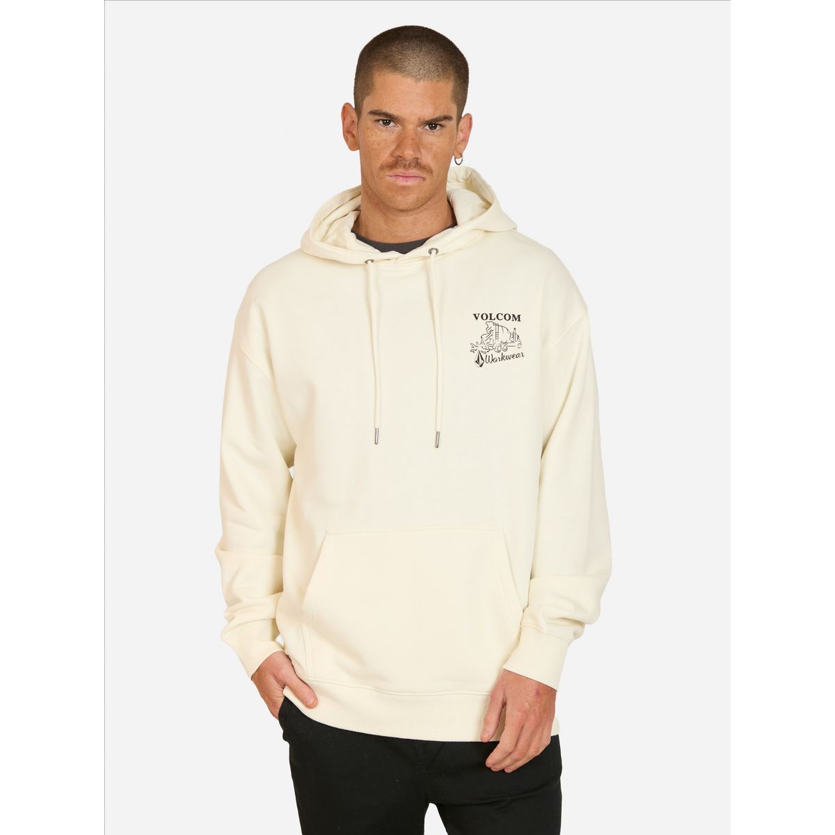 VOLCOM - Poleron Canguro Operator Beige Hombre Volcom - Beige