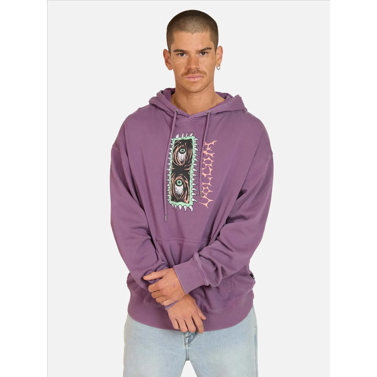 VOLCOM - Poleron Canguro Spot Morado Hombre Volcom - Morado