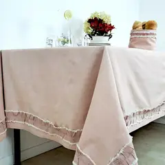CHANTILLY - Mantel Flanners 160x350cm Rosado