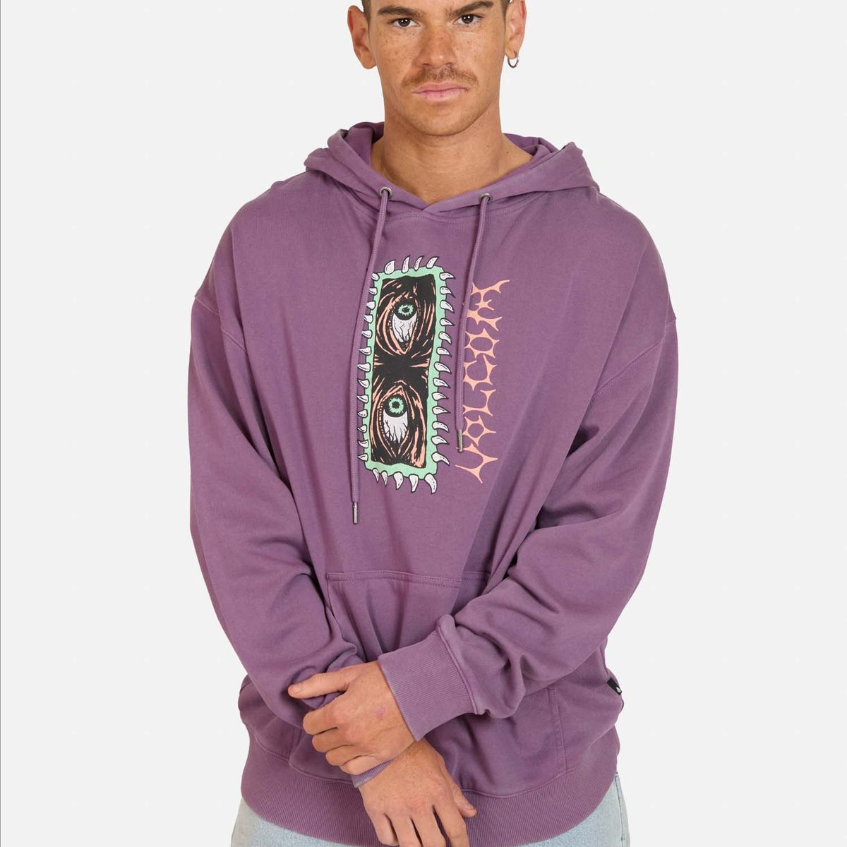 VOLCOM - Poleron Canguro Spot Morado Hombre Volcom - Morado