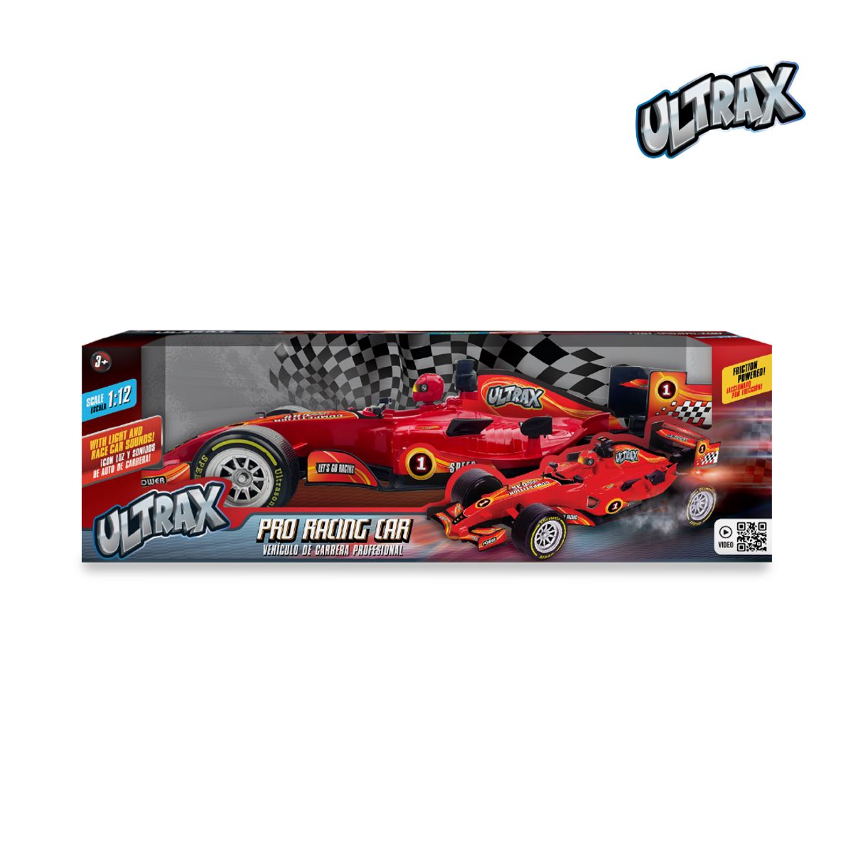 ULTRAX - Juguete Auto Carreras de 36 cm Ultrax - Luz y Sonido