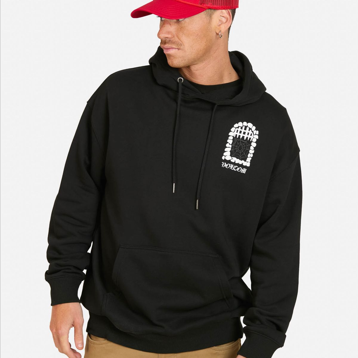 VOLCOM - Poleron Canguro Spot Negro Hombre Volcom - Negro