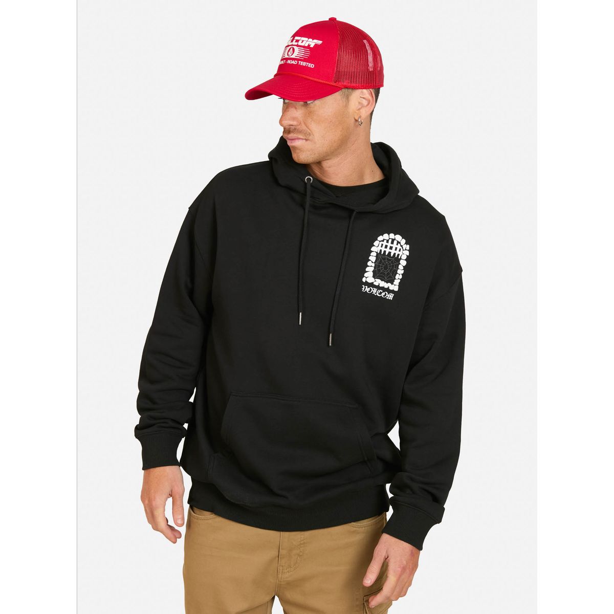 VOLCOM - Poleron Canguro Spot Negro Hombre Volcom - Negro