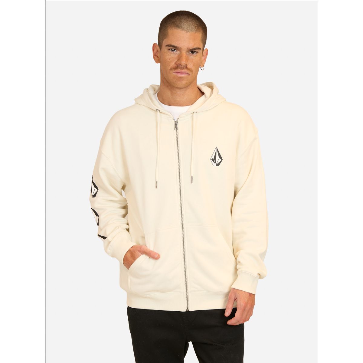 VOLCOM - Poleron FZ Flow Beige Hombre Volcom - Beige