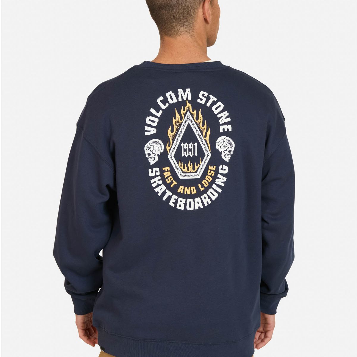 VOLCOM - Poleron CR Roundaboutcreew Azul Hombre Volcom - Azul