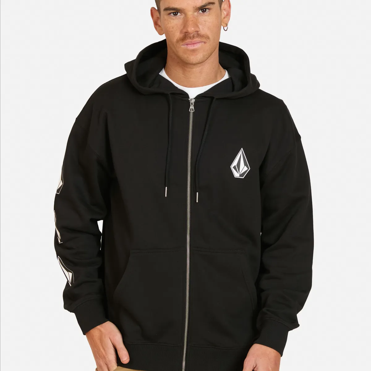 VOLCOM - Poleron FZ Flow Negro Hombre Volcom - Negro
