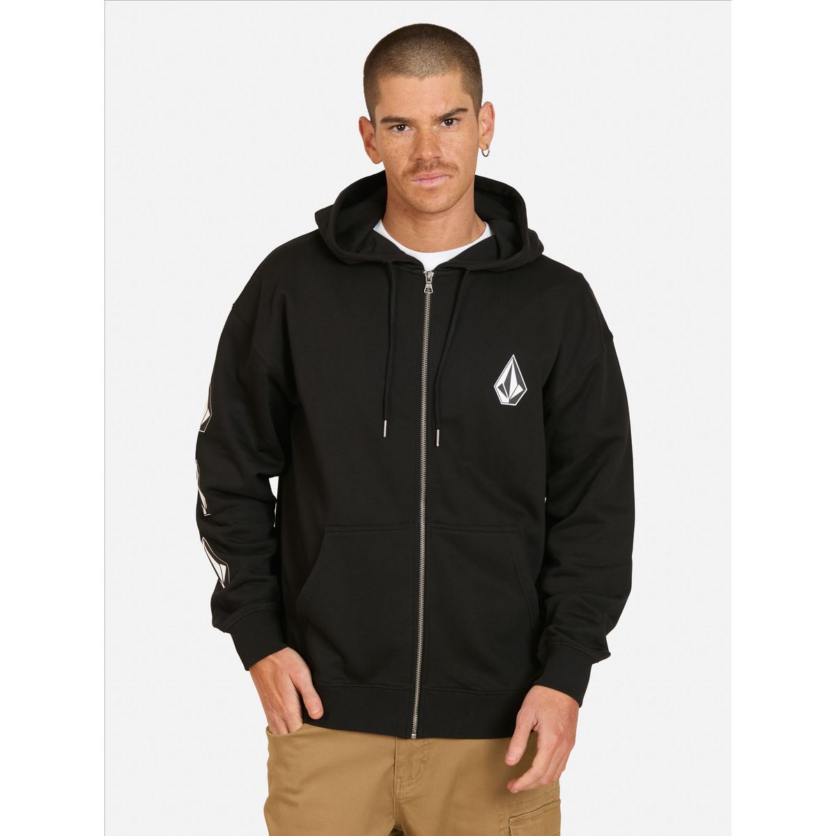 VOLCOM - Poleron FZ Flow Negro Hombre Volcom - Negro