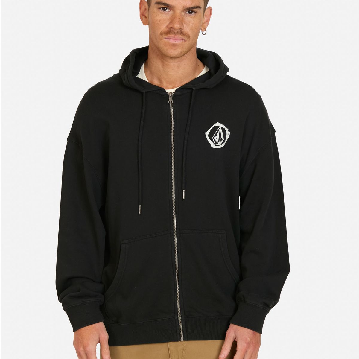 VOLCOM - Poleron FZ Snap Negro Hombre Volcom - Negro