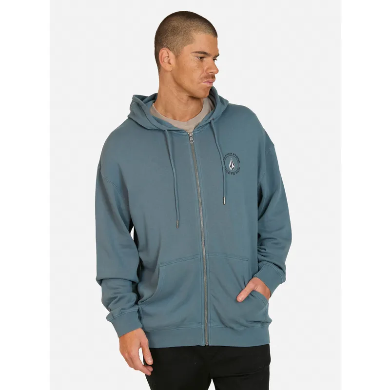 VOLCOM - Poleron FZ Snap Azul Hombre Volcom - Azul