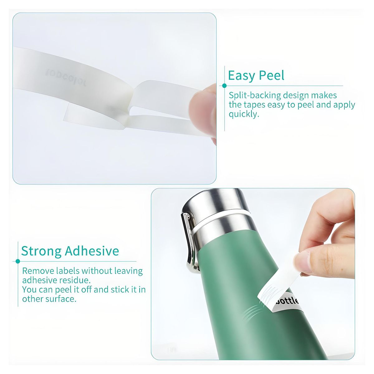 EON - Cinta Blanca Brother Tze-221 Alternativa Rotuladora 12mmx8m