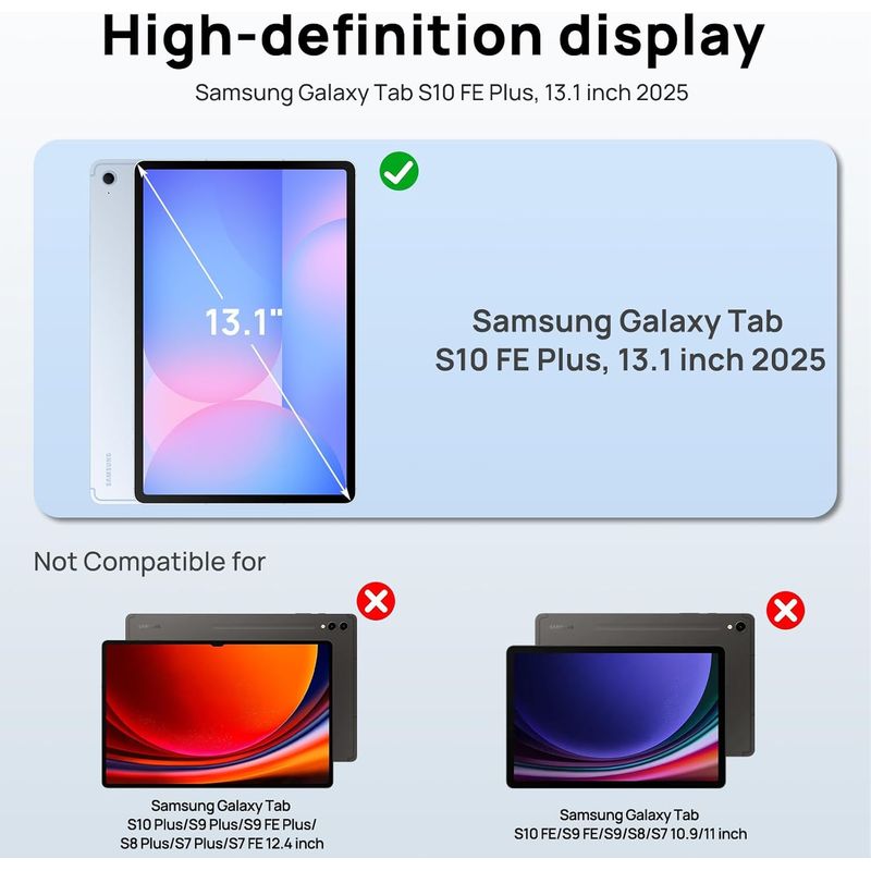 GENERICO - Funda Antigolpes Para Samsung Galaxy Tab S10 Fe Plus 13.1
