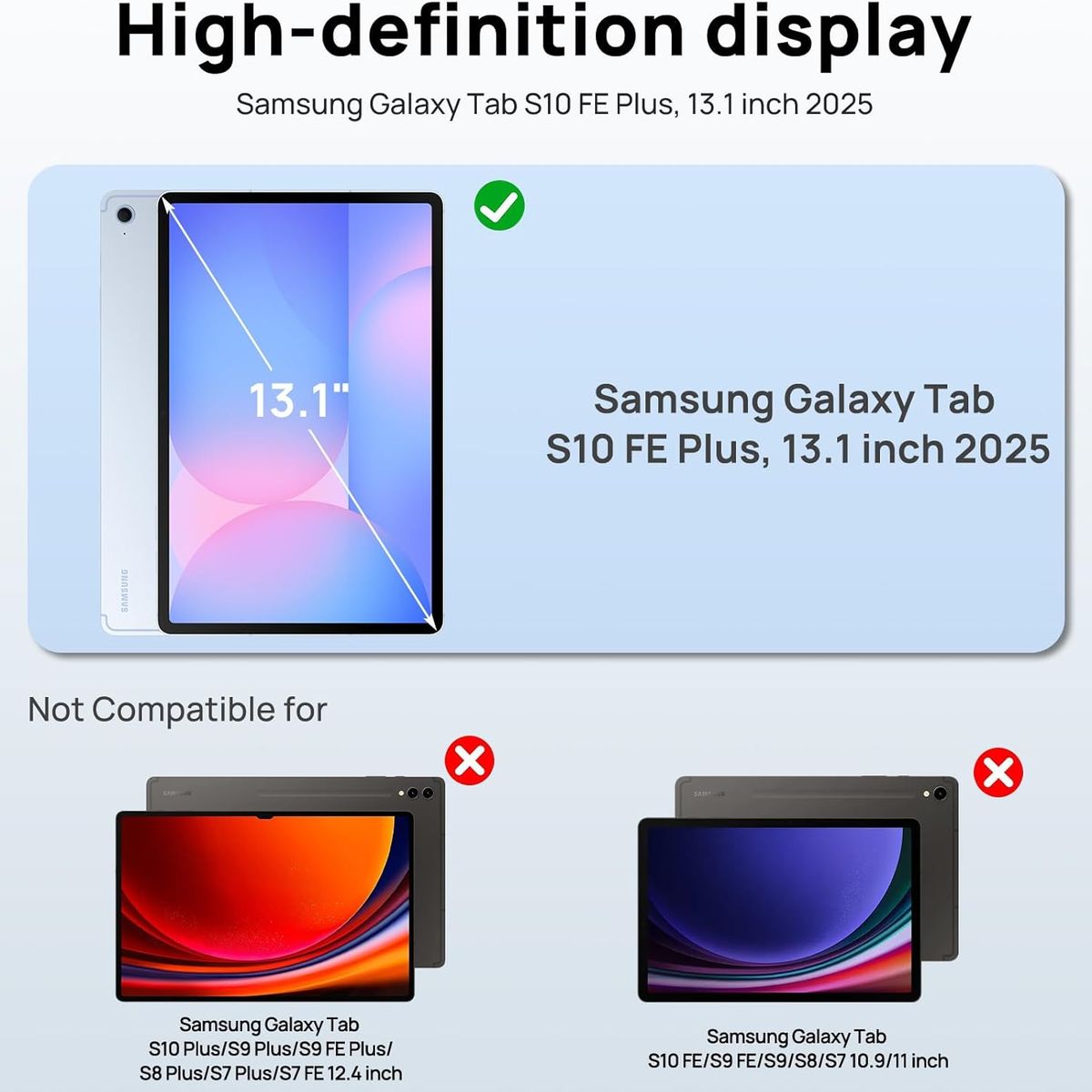 GENERICO - Funda Antigolpes Para Samsung Galaxy Tab S10 Fe Plus 13.1
