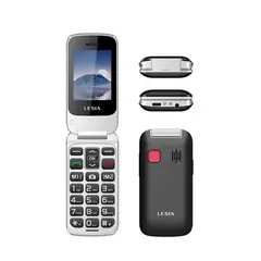 GENERICO - Teléfono Almeja Celular Adulto Mayor 4g Lesia Shell Senior SOS