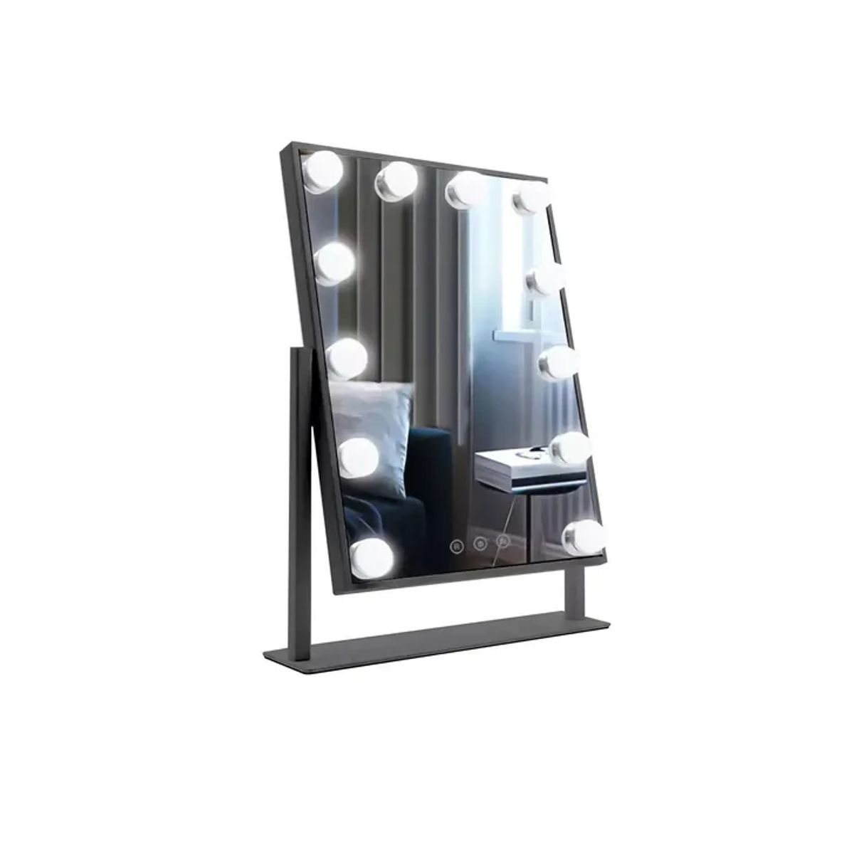 GENERICO - Espejo Maquillaje Tocador Profesional Led 12 Luces Usb 360°