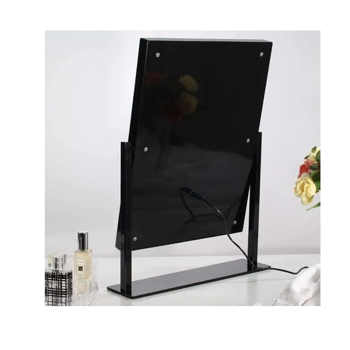 GENERICO - Espejo Maquillaje Tocador Profesional Led 12 Luces Usb 360°