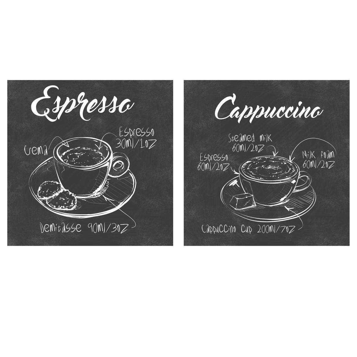 RONDA - Set 2 Canvas Cocina Coffe 30X30 CM