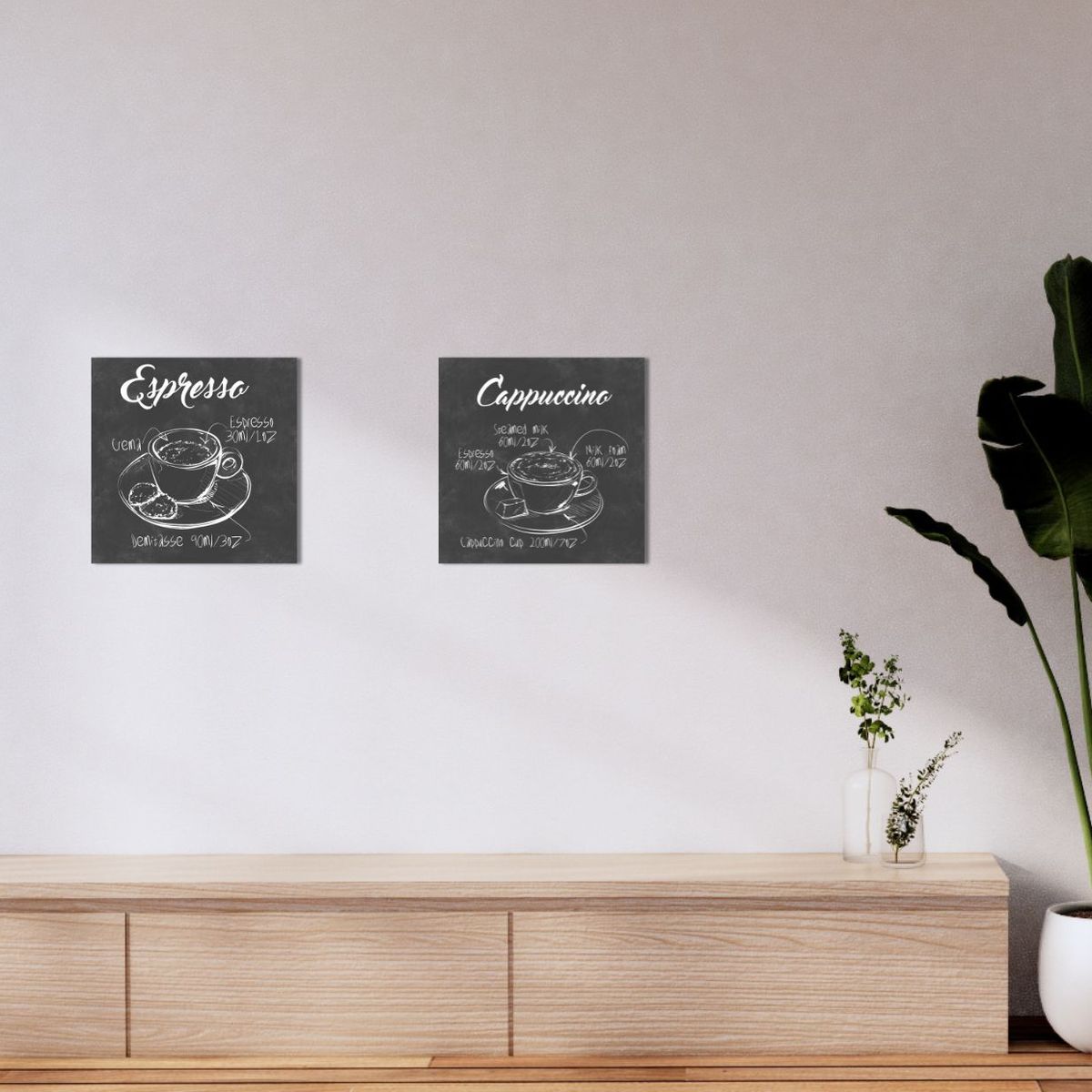 RONDA - Set 2 Canvas Cocina Coffe 30X30 CM