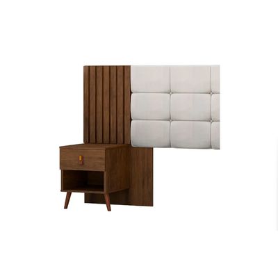 Imagen 2 del producto Respaldo Box Lady Capitone Blanco Caramelo