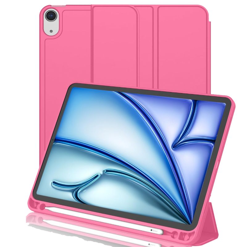 GENERICO - Fundas Smart Cover Para iPad A16 11th 2025 Fucsia