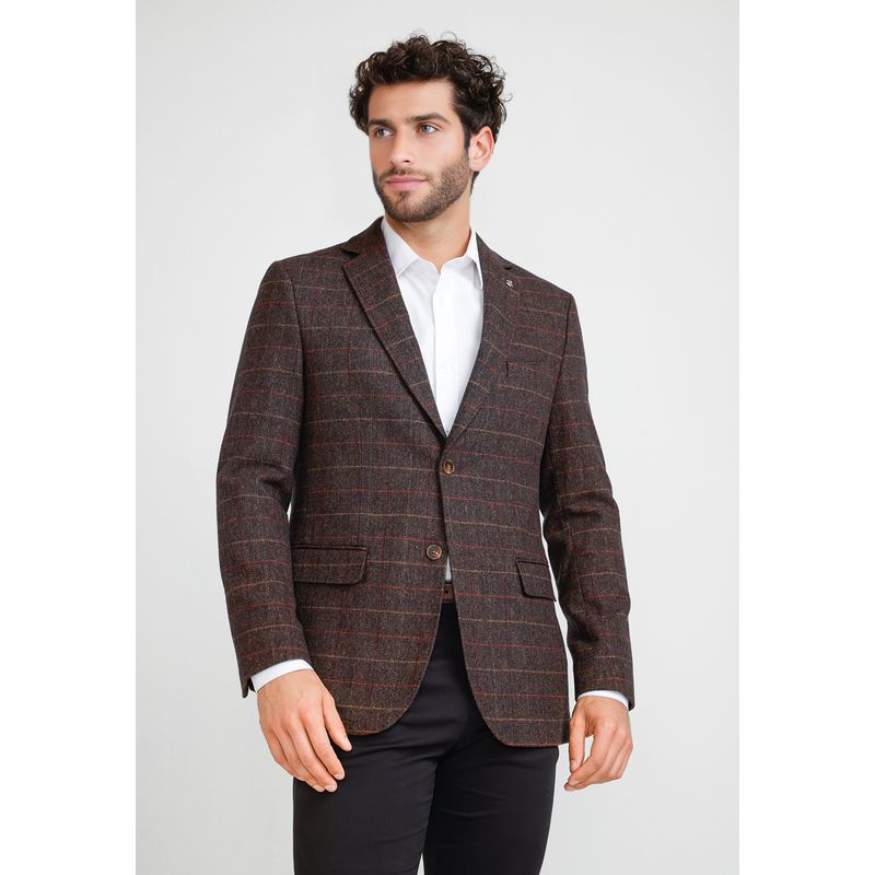 ORIGINAL PENGUIN - Chaqueta Casual Lana Café