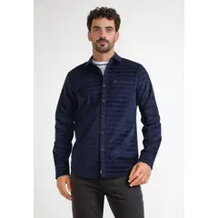 ORIGINAL PENGUIN - Camisa Hombre De Cotele Manga Larga Azul Marino