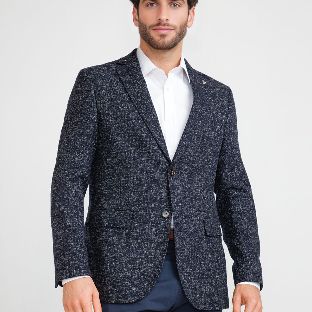ORIGINAL PENGUIN - Chaqueta Formal Hombre Diseño Fantasía Azul