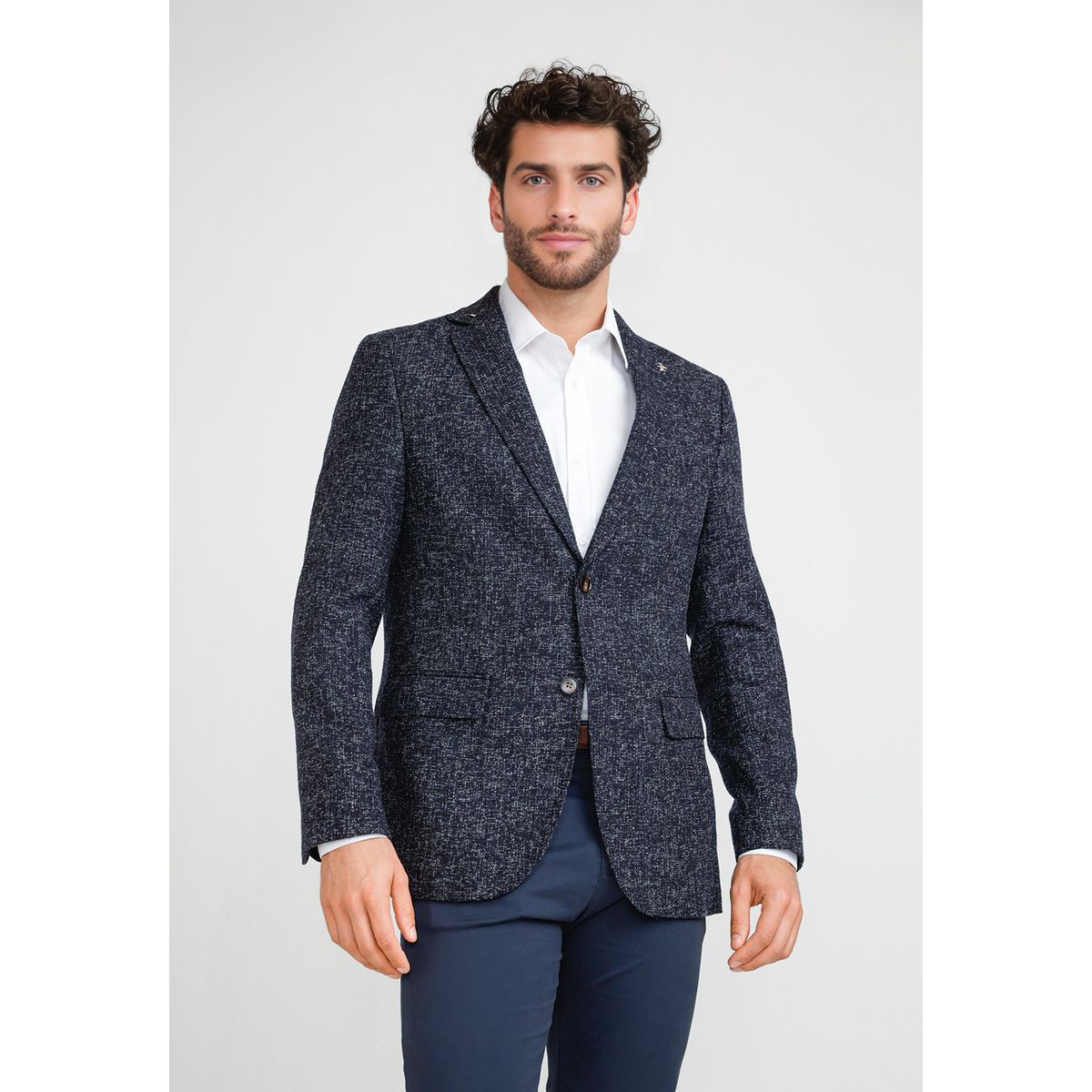 ORIGINAL PENGUIN - Chaqueta Formal Hombre Diseño Fantasía Azul
