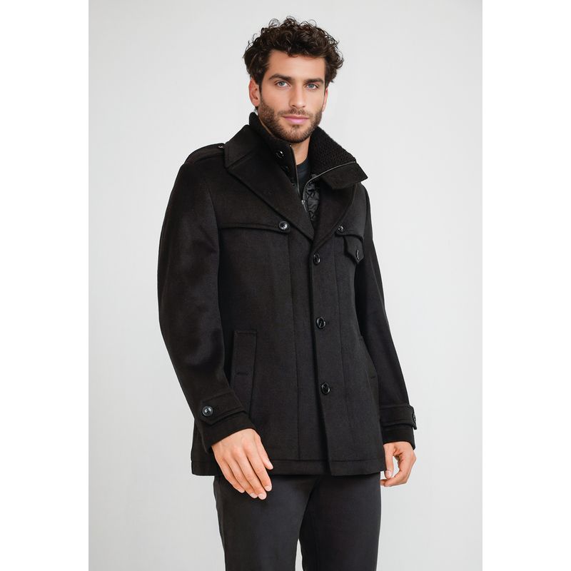 ORIGINAL PENGUIN - Abrigo Hombre Lana Negro