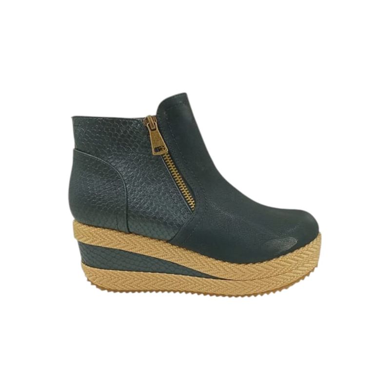 HERIEL - Zapato Panchita Negra Plataforma