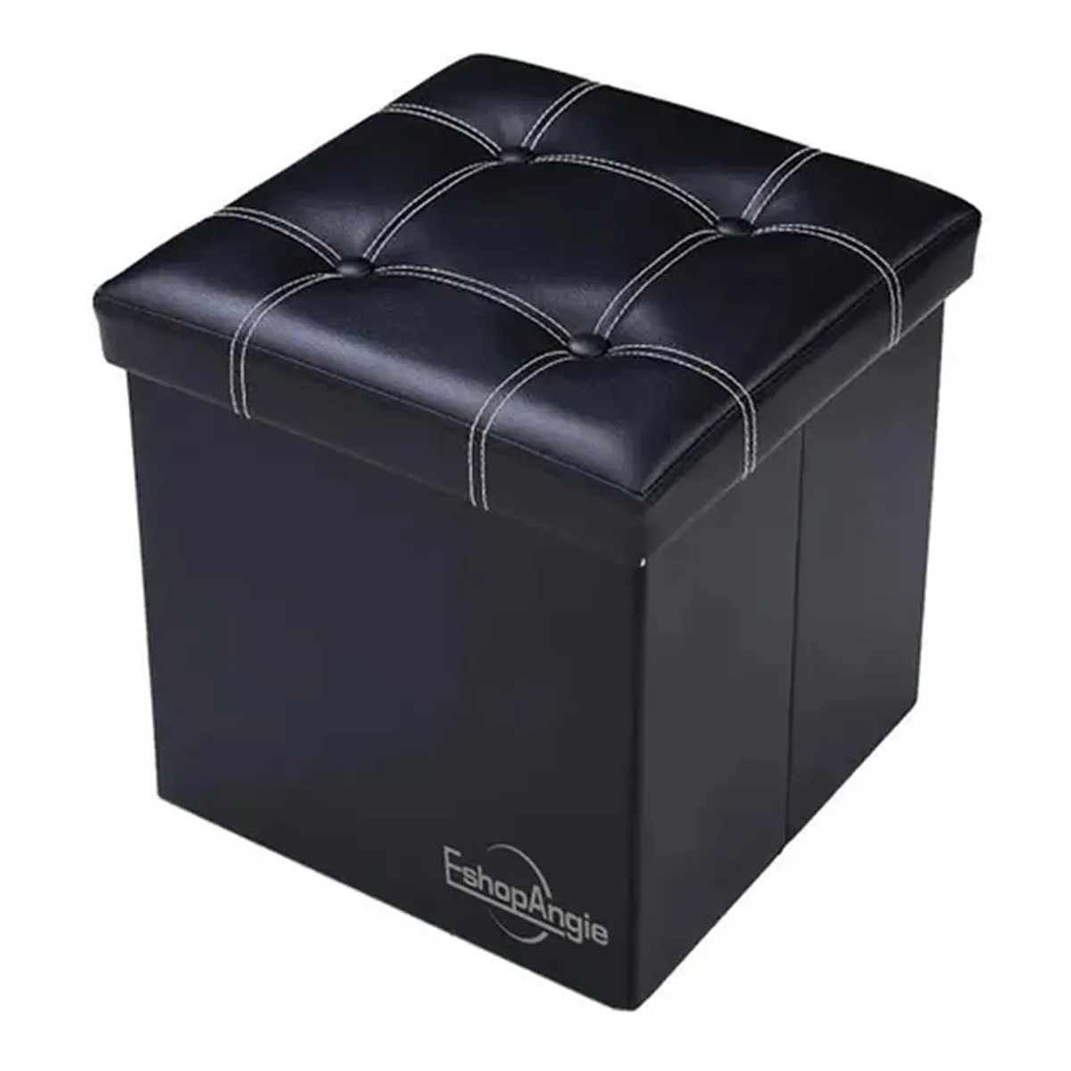 ESHOPANGIE - Baul Tomy Plegable Ecocuero Asiento 38cm Puff Pouf Caja