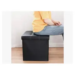 ESHOPANGIE - Baul Tomy Plegable Ecocuero Asiento 38cm Puff Pouf Caja