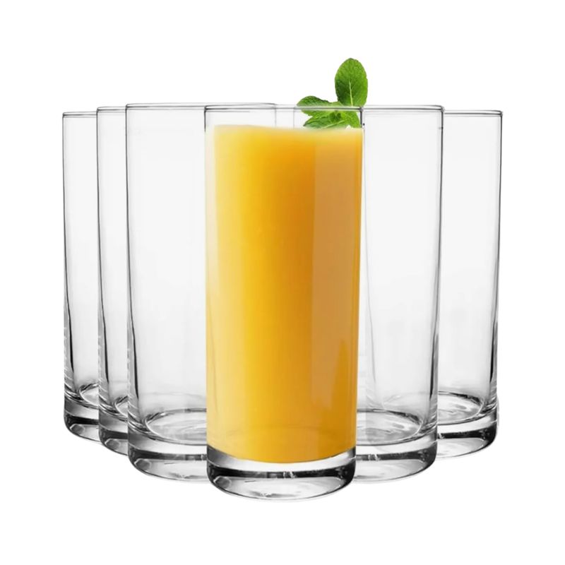 ALLEGRA - Vasos de vidrio Allegra Milan 255 ml (set x6)