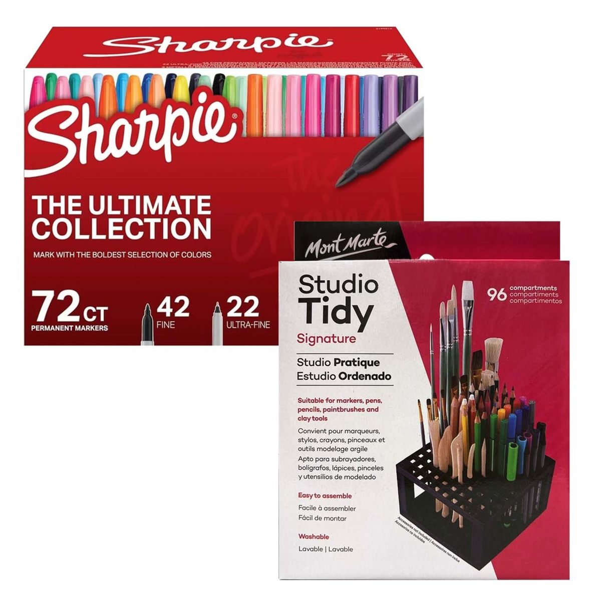 GENERICO - 72 Marcadores Sharpie The Ultimate Collection+Organizador