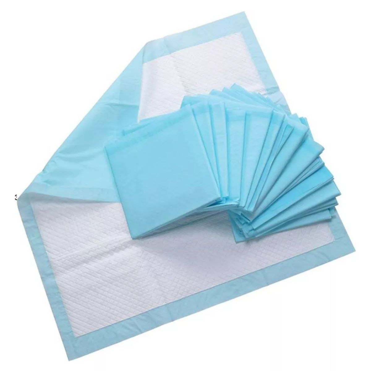 GENERICO - Pack 100 Sabanillas Mascotas 60x60cm  6 Capas de Absorción