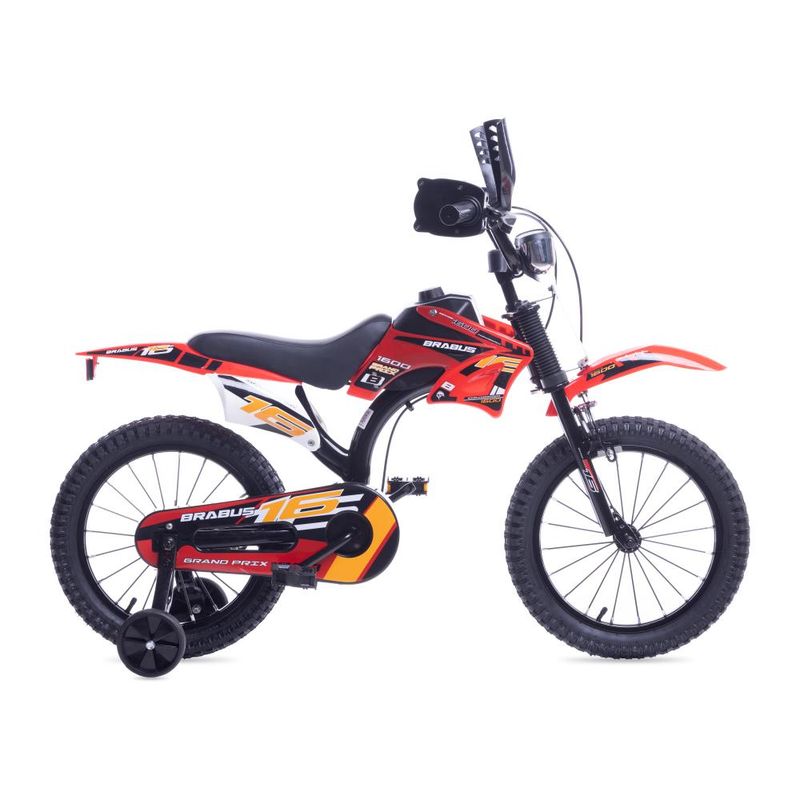 BRABUS - Bicicleta Motobike Aro 16 Rojo